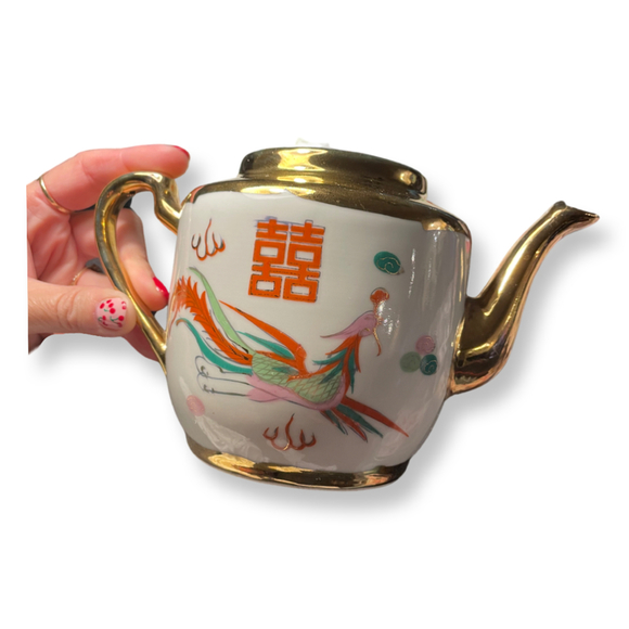 VINTAGE / Antique Chinese Wedding Tea Pot Set - Picture 6 of 12